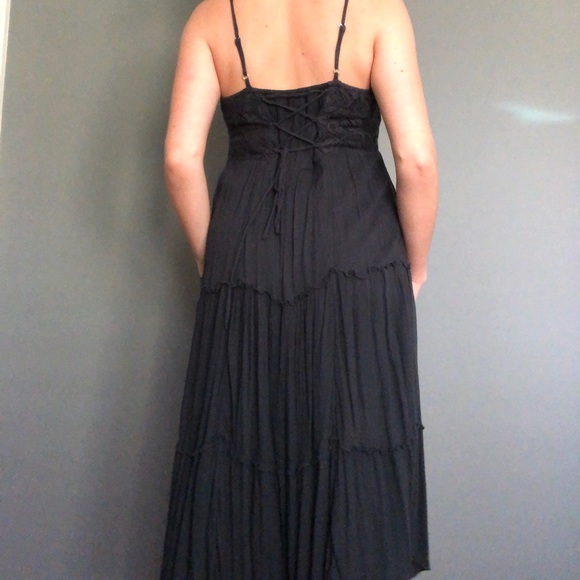 Dark Blue Boho Midi Dress - Picture 4 of 4